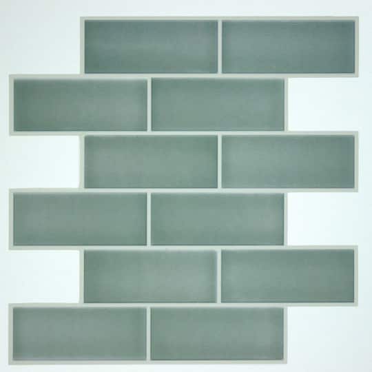 RoomMates Sage Green Ceramic Peel & Stick Sitcktiles | 10.5" x 10.5" | Michaels®